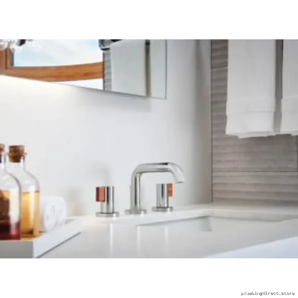 Brizo Water-Saving Single-Handle Widespread Faucet - Polished Nickel Low Spout