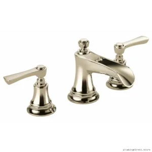 Brizo Water-Saving Low-Flow Widespread Single-Handle Bath Faucet in Polished Nickel