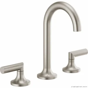 Brizo Widespread Bathroom Faucet with High Lever Handles - Brushed Nickel Finish HL5375-BN