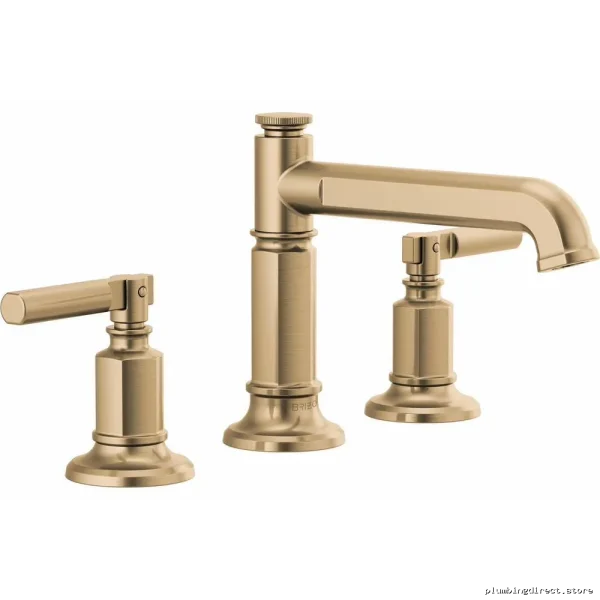 Brizo Widespread Single-Handle MidRise Bathroom Faucet 1.5 GPM Luxe Gold - Image 2