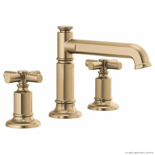 Brizo Widespread Single-Handle MidRise Bathroom Faucet 1.5 GPM Luxe Gold