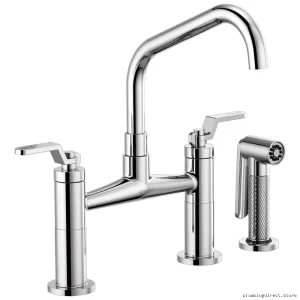 Brizolitzebridgefaucets-chromemodel#...angledspouthandle