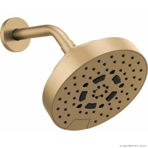 Brizo Luxe Gold 7-Spray Shower Head with 5 Water Functions 2.5 GPM