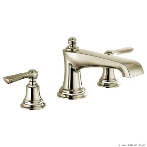 Brizo Rook Roman Single-Handle Tub Faucet Set in Polished Nickel T67360-PNLHP