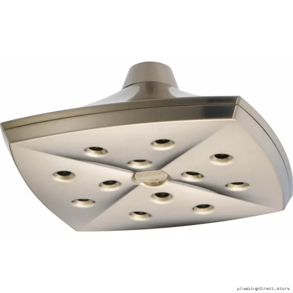Brizos Charlotte High Pressure CeilMount RainCan Shower – HydroKinetics & BrushedNickel