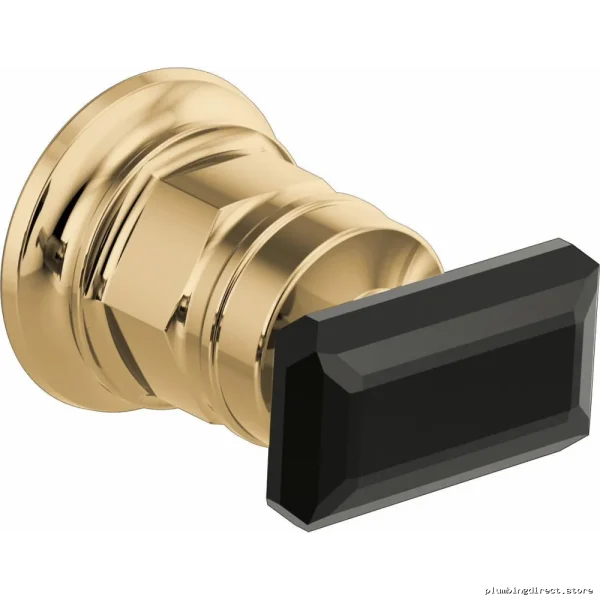 Brizo Gold Wall Mount Lavatory Handle with Black Crystal HK5876-PGBC - Image 2