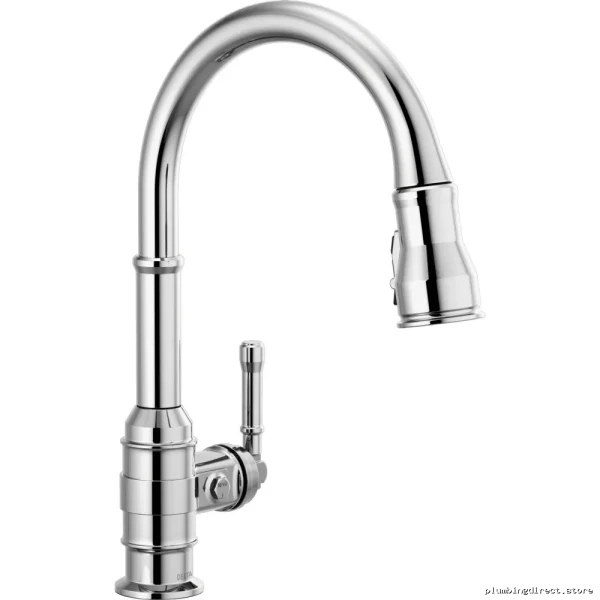 Broderick 9190-DST Delta Kitchen Faucet with Pull-Down Spray in Chrome Finish - Image 3