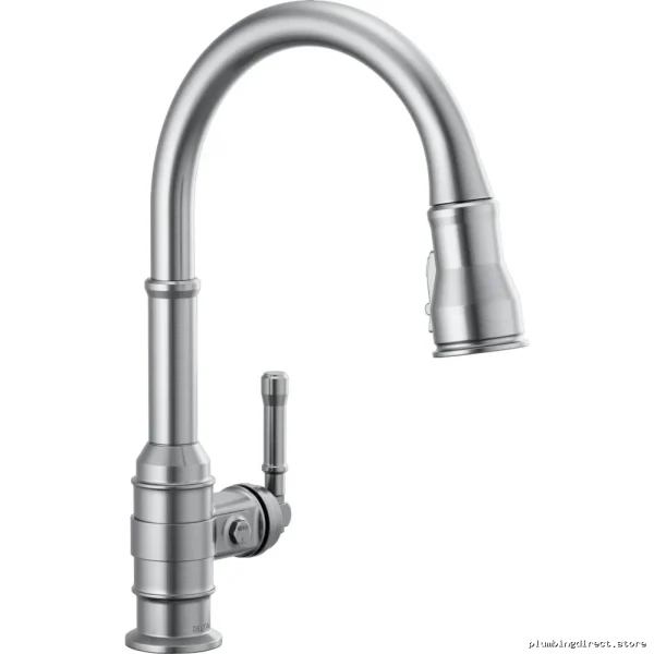 Broderick Arctic Stainless Kitchen Faucet - Pulldown Spray Dual Delta Tap - Image 2