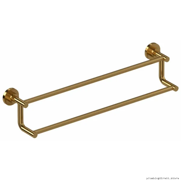 Brushed Gold 24-Inch Double Towel Rack by RIOBEL - ST6BG