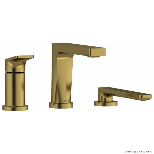 Brushed Gold Tub Filler with Hand Shower 3-Hole Deck Mount TOD16BG