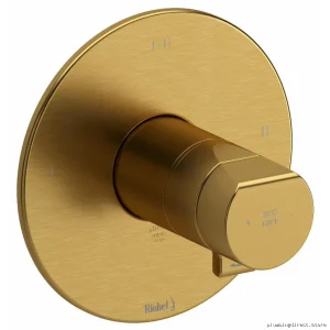 Parabola 3-in-1 Thermostatic Shower Valve Trim - Brushedo Gold TPB24BG RIOBEL