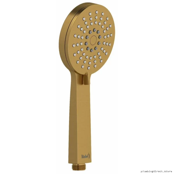Brushed Gold 3-Spray Handheld Showerhead 1.8 GPM Water Saving