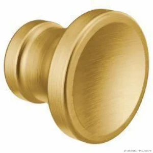 Brushed Gold Drawer Knob - Modern Kitchen Faucet Handle (Stainless Steel) Moen YB0505BG