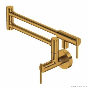 Lateral Pot Filler with Brushed Gold Finish LT900BG RIOBEL