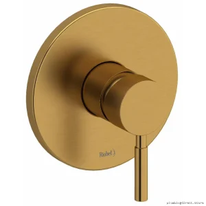 Brushed Gold Riu Pressure-Balanced Shower Valve Trim - RIOBEL TRUTM51BG