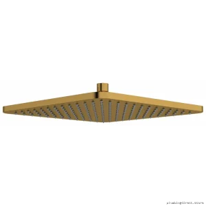12-Setting Rainfall Showerhead with Brushed Gold Finish | RIOBEL 482BG