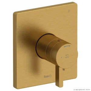 Brushed Gold Thermostatic Shower Valve Trim with 5 Functions TPXTQ45BG