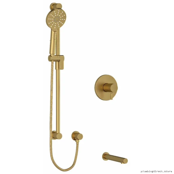 Brushed Gold Tub & Shower Faucet Trim Kit – RioBel