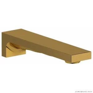 Brushed Gold Tub Spout - Reflet RF80BG by RIOBEL for Modern Bathrooms
