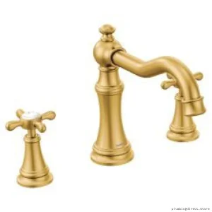 Brushed Gold Weymouth Roman Tub Faucet Trim - TS22101BG Moen