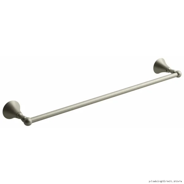 Brushed Nickel Towel Bar - 24 Inch Hudson Bathroom Rack HU5BN