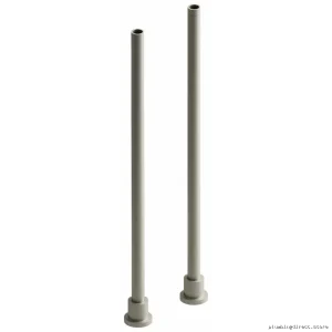 Brushed Nickel 26-Piece Floor Mount Riser Set (Stainless Steel) for Modern Staircase Decor