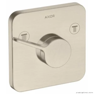 Brushed Nickel Axor One Diverter Trim for Shower Systems