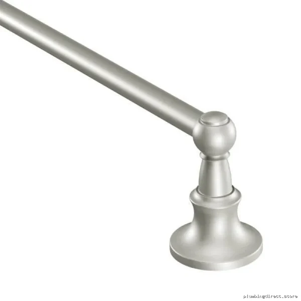 Brushed-Nickel Bathroom Towel Rail - Moen Vale Series Model #DN
