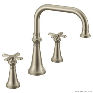 Brushed Nickel Roman Tub Faucet Trim - Modern Design Colinet