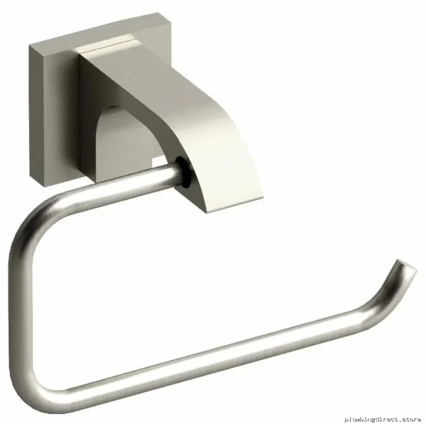Modern Brushed Nickel Toilet Paper Holder for Bathroom - RIOBEL Zendo