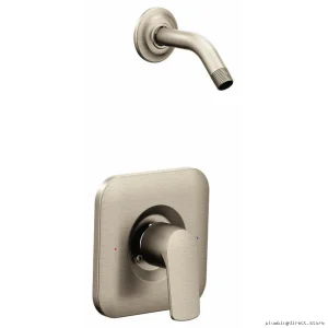 Brushed Nickel Pressure-Balanced Shower Trim - No Head & Posi-Temp
