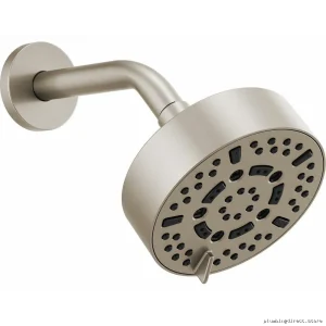 5-Round Multi-Function Rain Showerhead 2.5 GPM High Pressure - Brushed Nickel Brizo