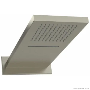 Brushed Nickel Rectangle Rainfall Shower Head by RIOBEL 404BN