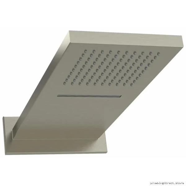 Brushed Nickel Rectangle Rainfall Shower Head by RIOBEL 404BN