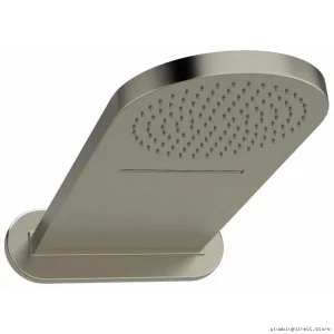 Brushed Nickel Rainfall Shower Head with Cascade Spray Pattern 406BN