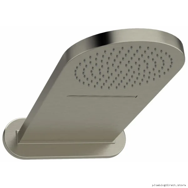 Brushed Nickel Rainfall Shower Head with Cascade Spray Pattern 406BN