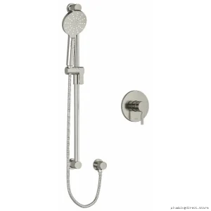 Brushed Nickel RIOBEL Shower Faucet - Pressure Balance, PEX Expansion RUTM54BN-EX
