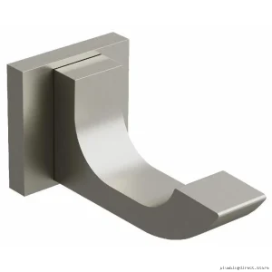 Brushed Nickel Robe Hook - Zendo Wall Mount for Bathroom Towels