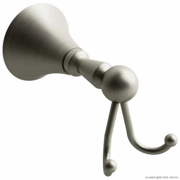 Brushed Nickel Robe Hook by Hudson - Wall Mounted Bathroom Organizer