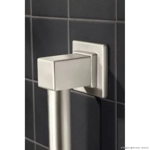 Moen Brushed Nickel Safety Bar - Stylish 90° Bathroom Support