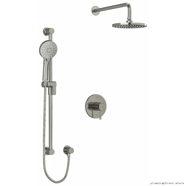 Brushed Nickel Edge Shower Faucet Trim Kit by RIOBEL TKIT323EDTMBN