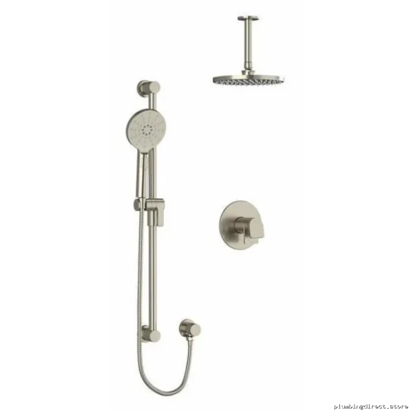 Brushed Nickel Ceiling Shower Faucet Trim Kit with Shower Arm TKIT323ODBN-6