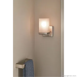 Single Globe Brushed Nickel Wall Light Fixture