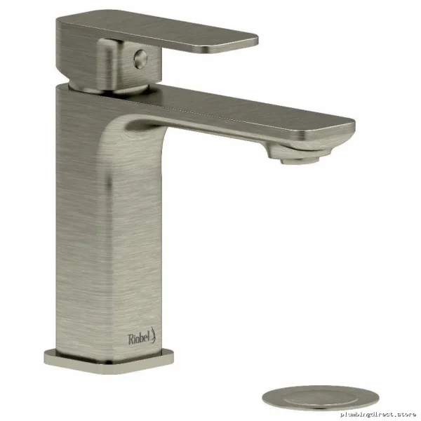 Brushed Nickel Single Handle Bathroom Faucet 1.2 GPM Water Saving EQS01BN