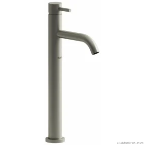 Brushed Nickel Single Hole Bathroom Faucet with Lever Handle 1.2 GPM Vessel Sink