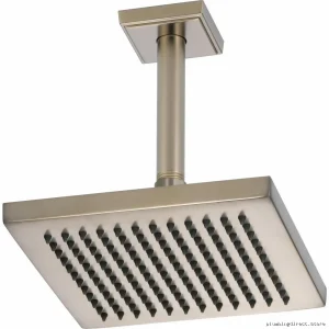 Brizo 83341-BN-2.5 Brushed Nickel Square Raincan Ceiling Shower Head