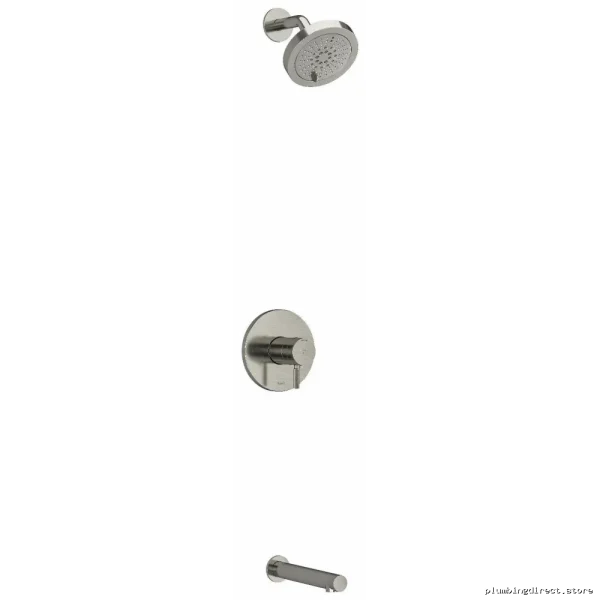 Thermostatic Tub Shower Faucet with Expansion PEX - Brushed Nickel