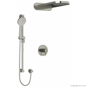 Thermostatic Shower Faucet PEX Ready - Brushed Nickel Home Install