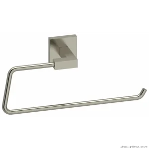 Brushed Nickel Towel Ring - Modern KS7BN Bathroom Accessory by Kubik