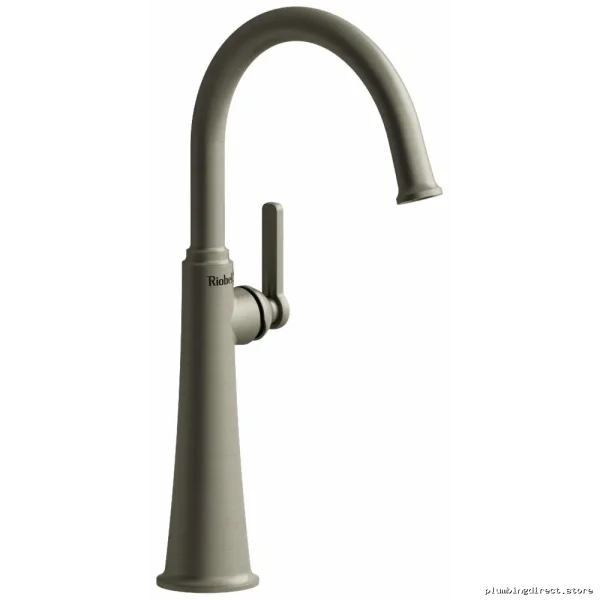 Brushed Nickel Vessel Sink Faucet with C-Spout 1.2 GPM Water Saving